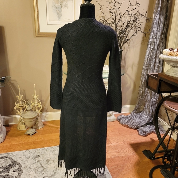 Nordstrom Frenchi long sweater fringed duster xs - Picture 4 of 12